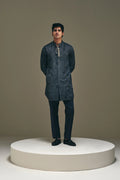 Jibaro Kurta in Charcoal Grey