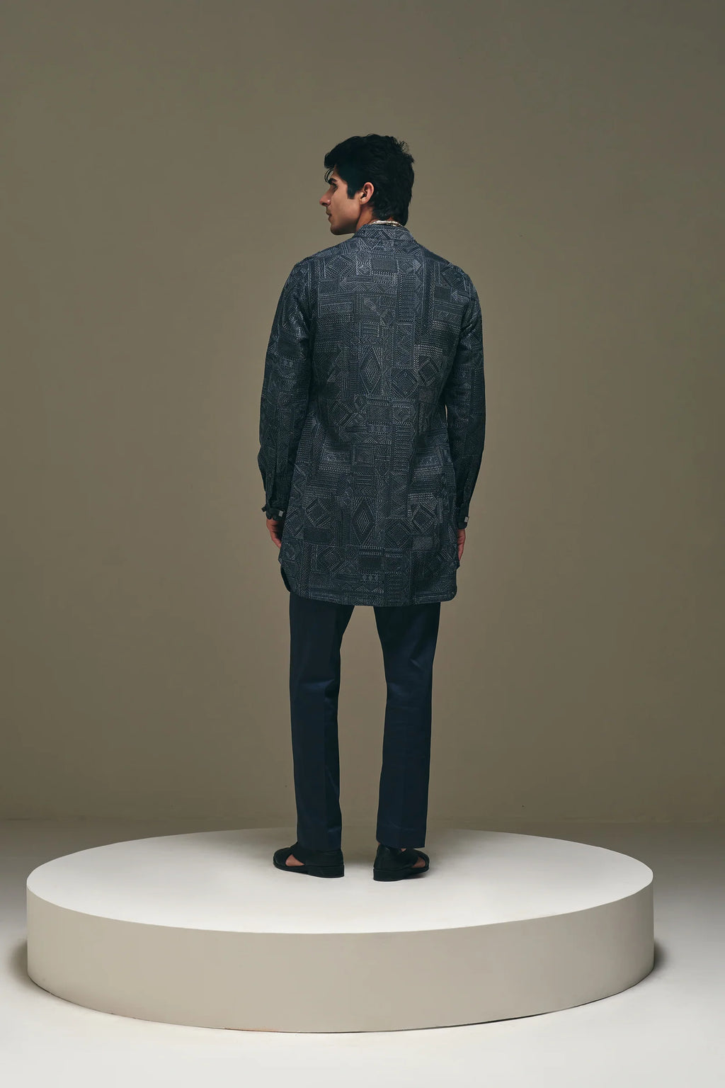 Jibaro Kurta in Charcoal Grey