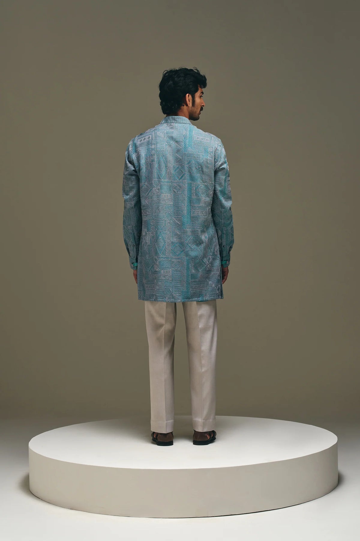Jibaro Kurta in Ocean Blue