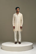 Meander Kurta in Pearl Ivory