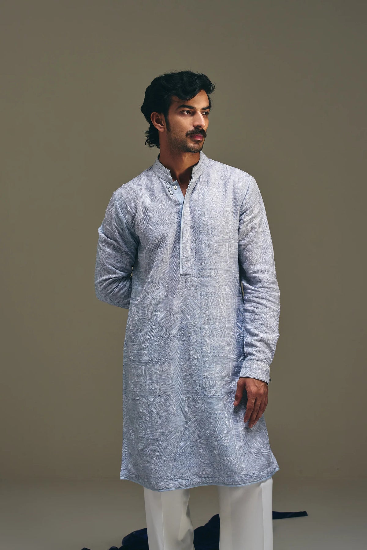 Jibaro Kurta in Sky Blue