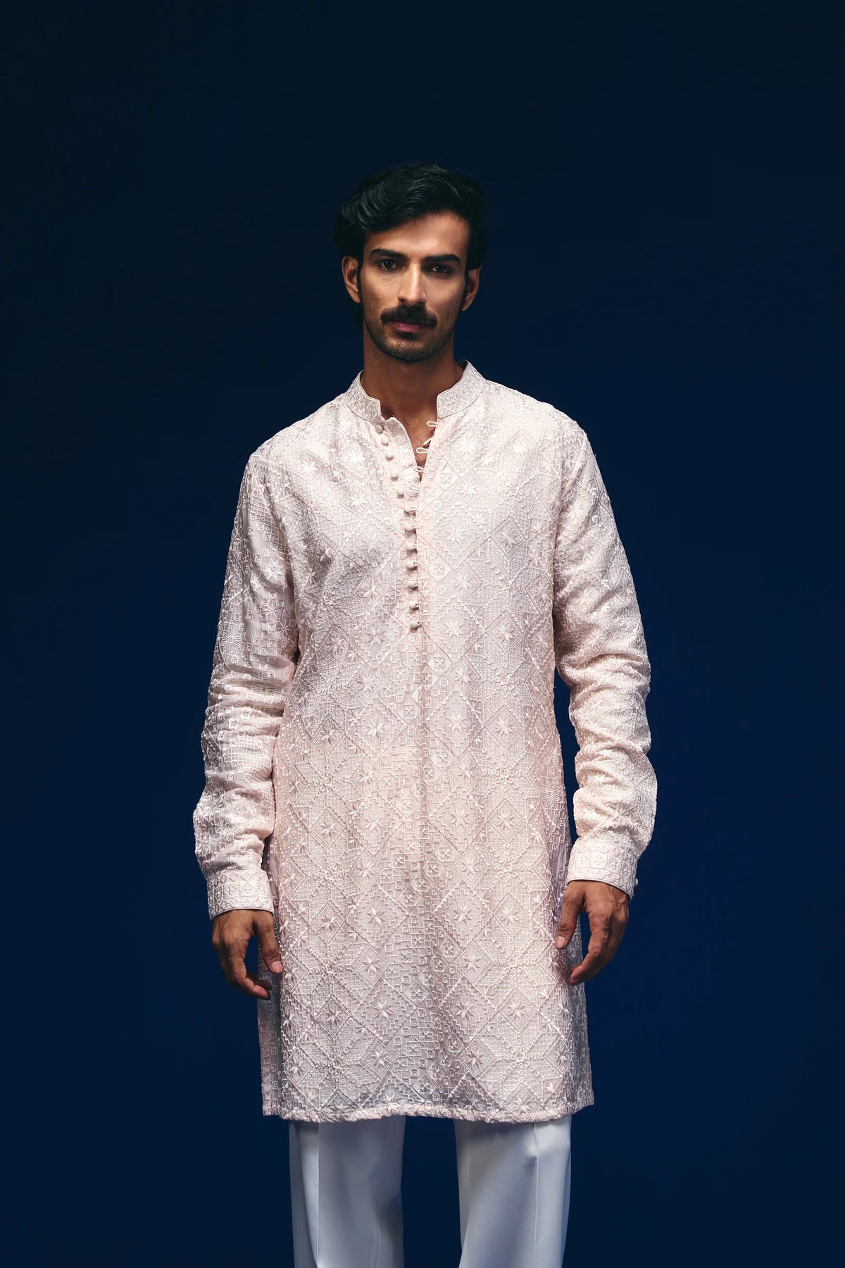 Astral Kurta in Baby Pink