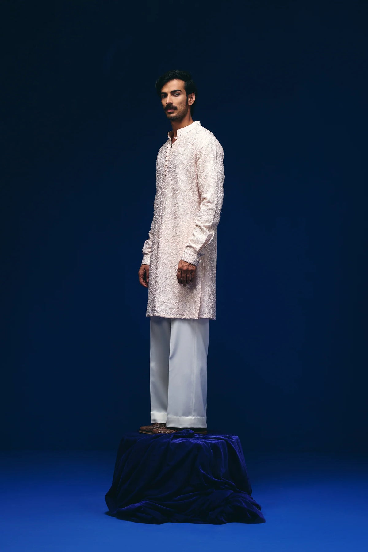 Astral Kurta in Baby Pink
