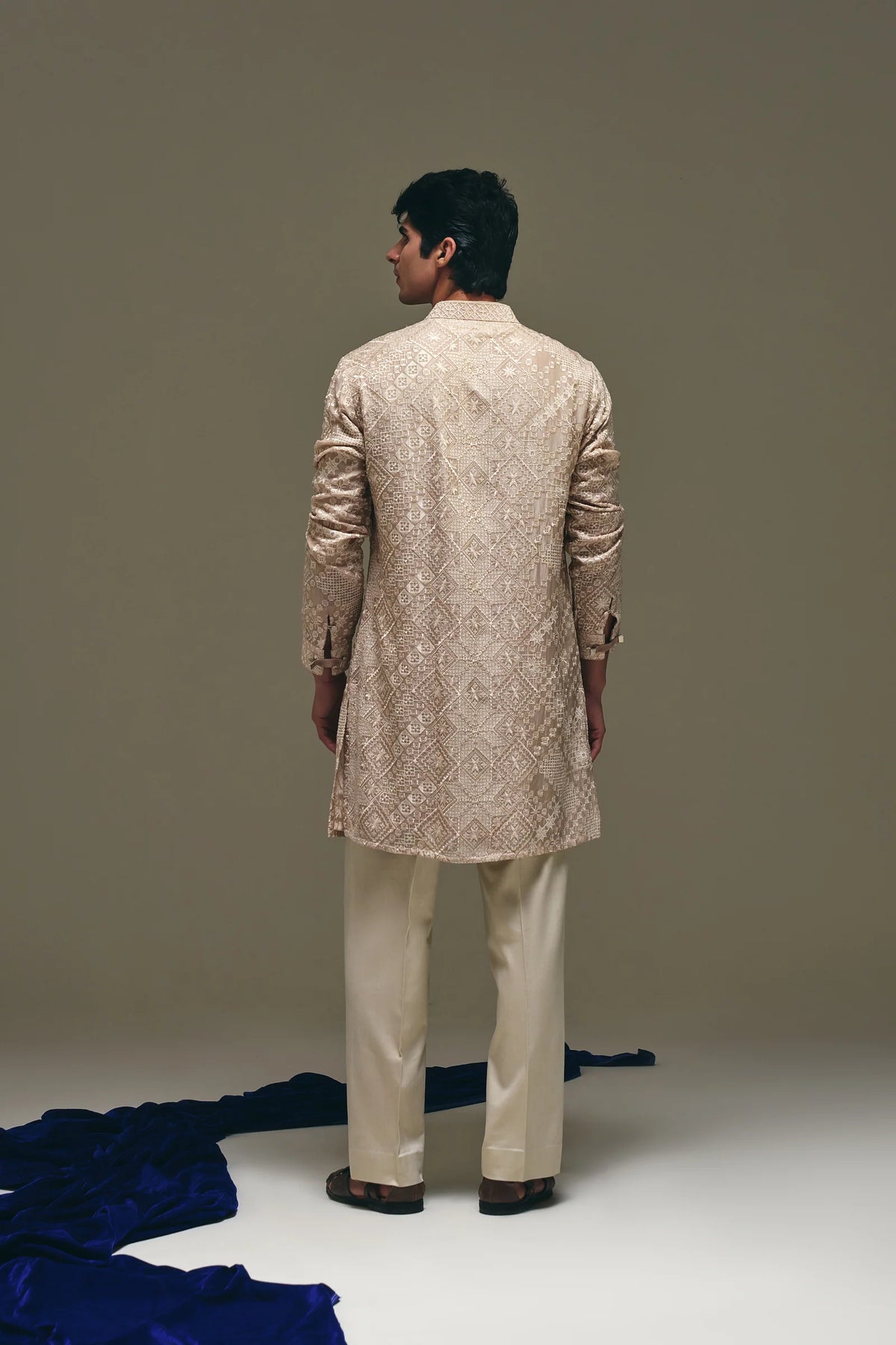 Astral Kurta in Sand Gold