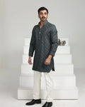 Triangle Kurta in Shadow Grey