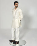 Triangle Kurta in Ivory