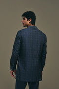 Spirograph Kurta in Grey