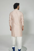 Mirror Stripe Luppi Button Kurta
