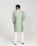 Cube Pintuck Silk Kurta