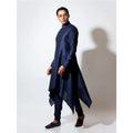 HANDKERCHIEF HEM KURTA WITH DOUBLE BUTTON DETAIL