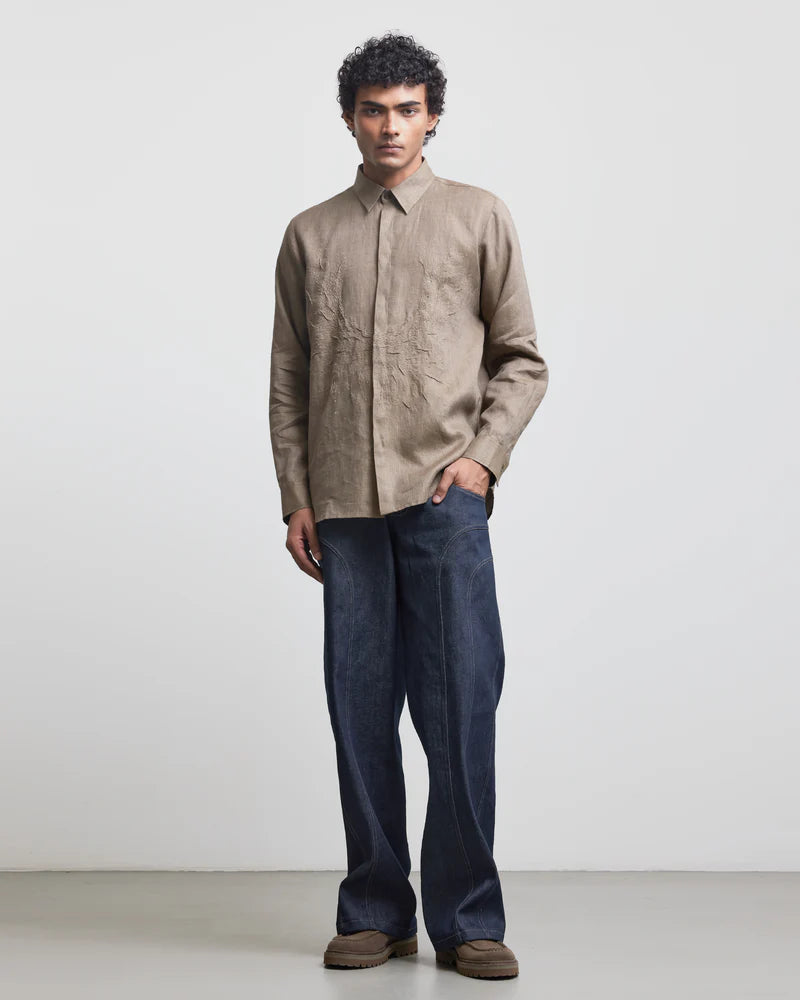 BEIGE WREATH SHIRT