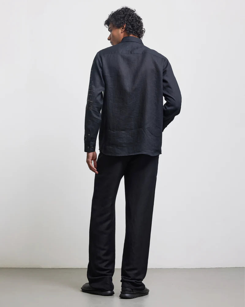 BLUR SHADOW EMBROIDERED SHIRT
