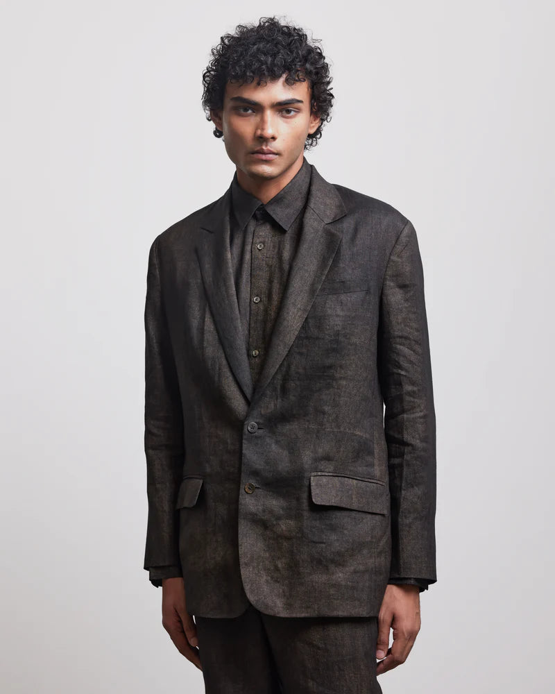BRONZE SINGLE BREASTED BLAZER