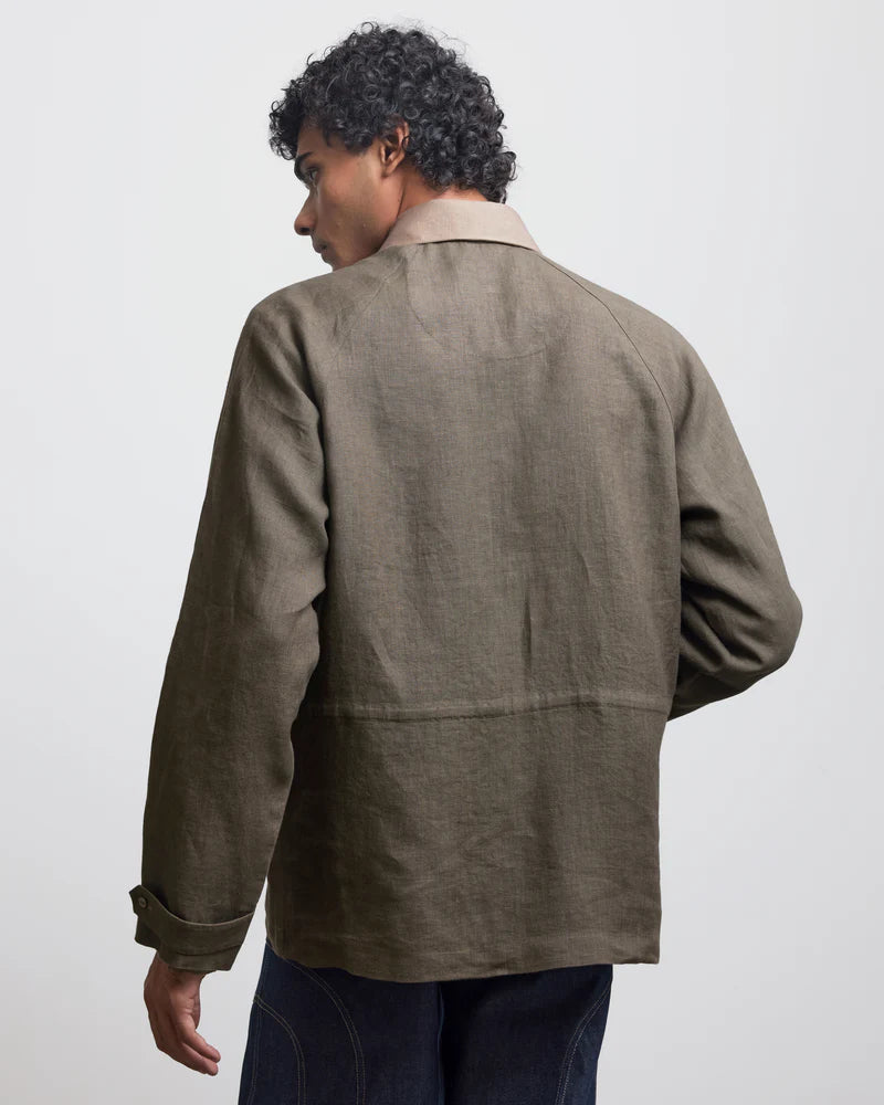 FAUX BUTTONHOLE WORKWEAR JACKET