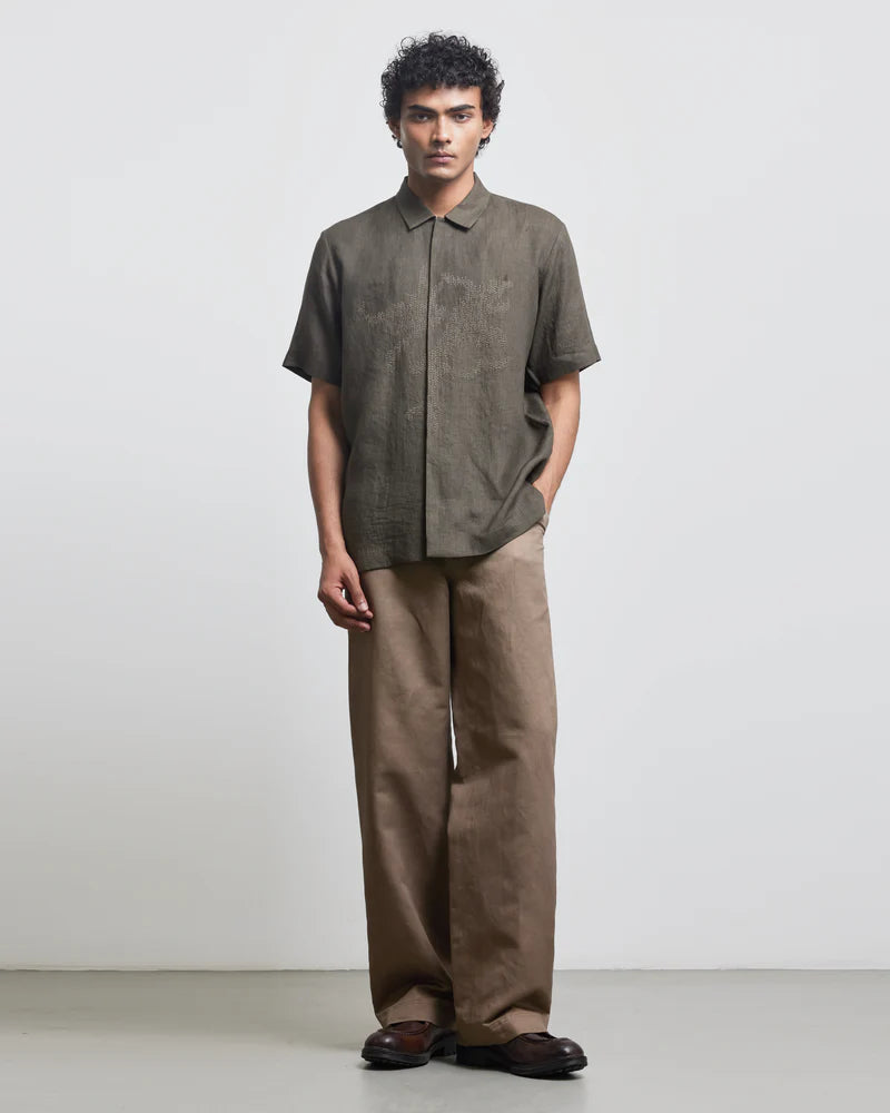 CAMOUFLAGE EMBROIDERED SHIRT
