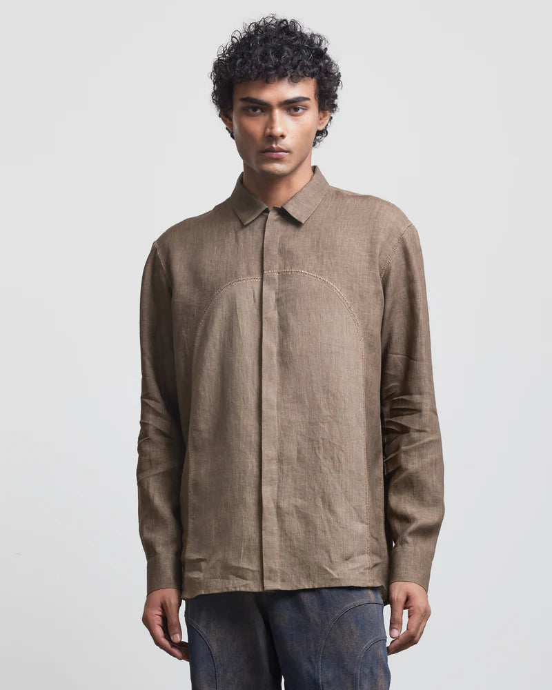 ARCH CROCHET PANEL SHIRT