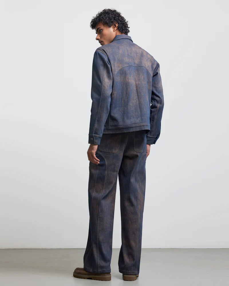 BAUHAUS COATED PATCHWORK DENIM JACKET