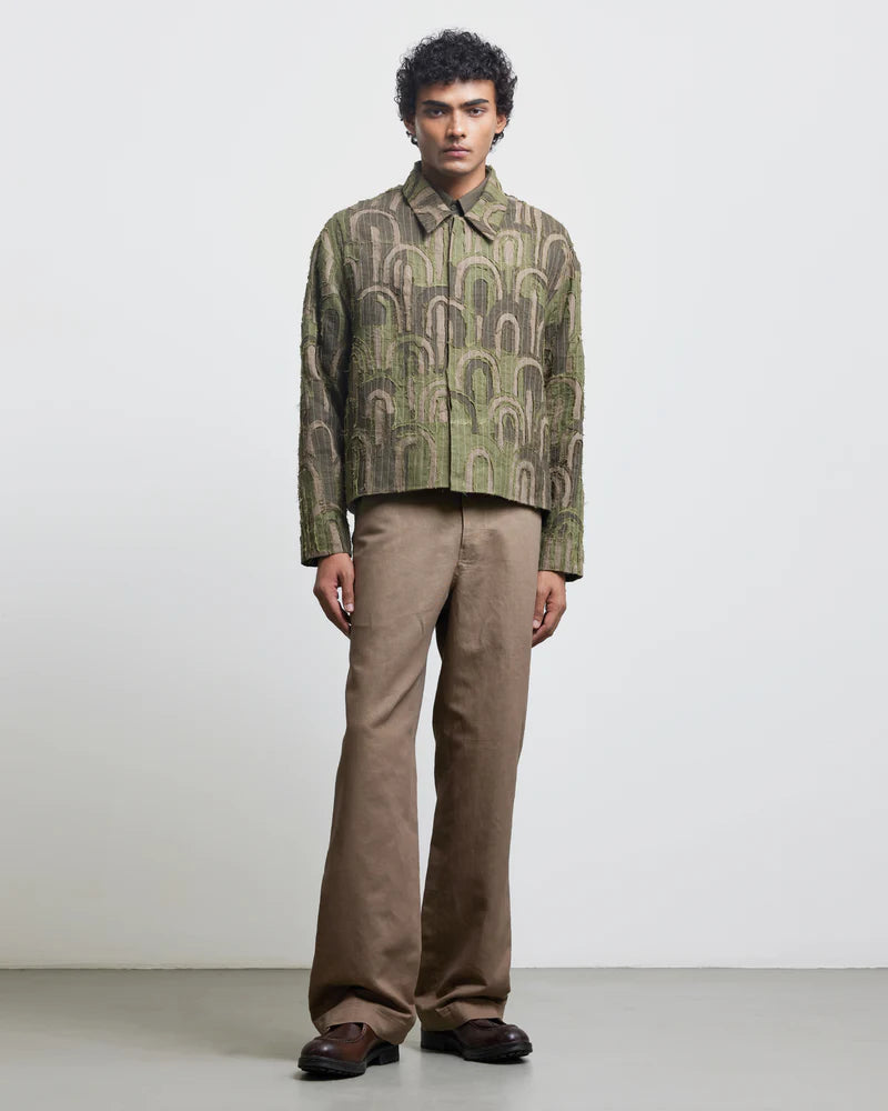 FRAY APPLIQUE MULTI ARCH JACKET