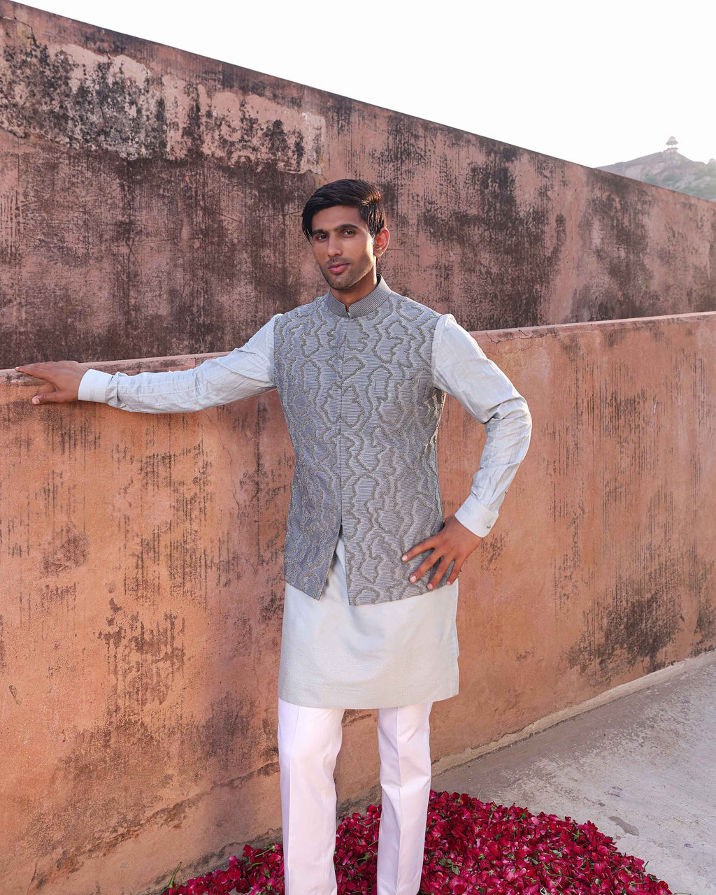 NAZNEEN NEHRU JACKET SET