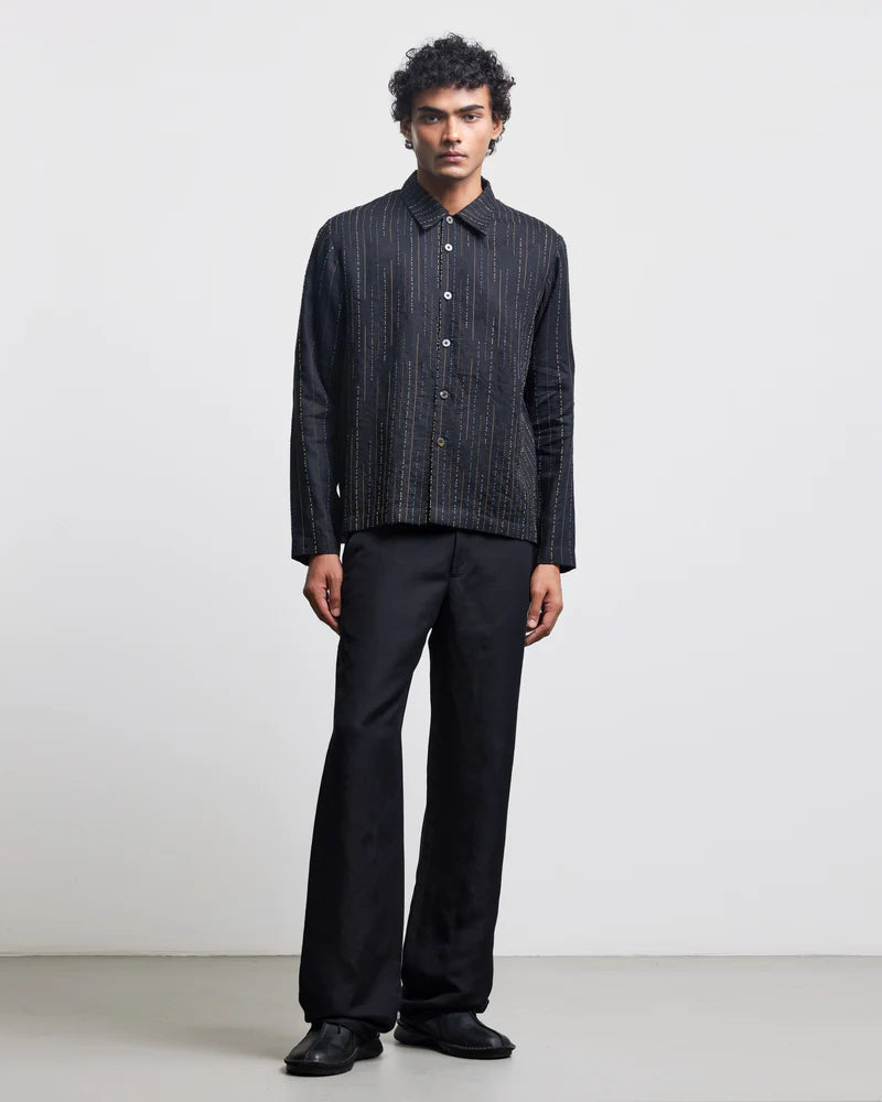 THREE LINE STITCH OVERSHIRT
