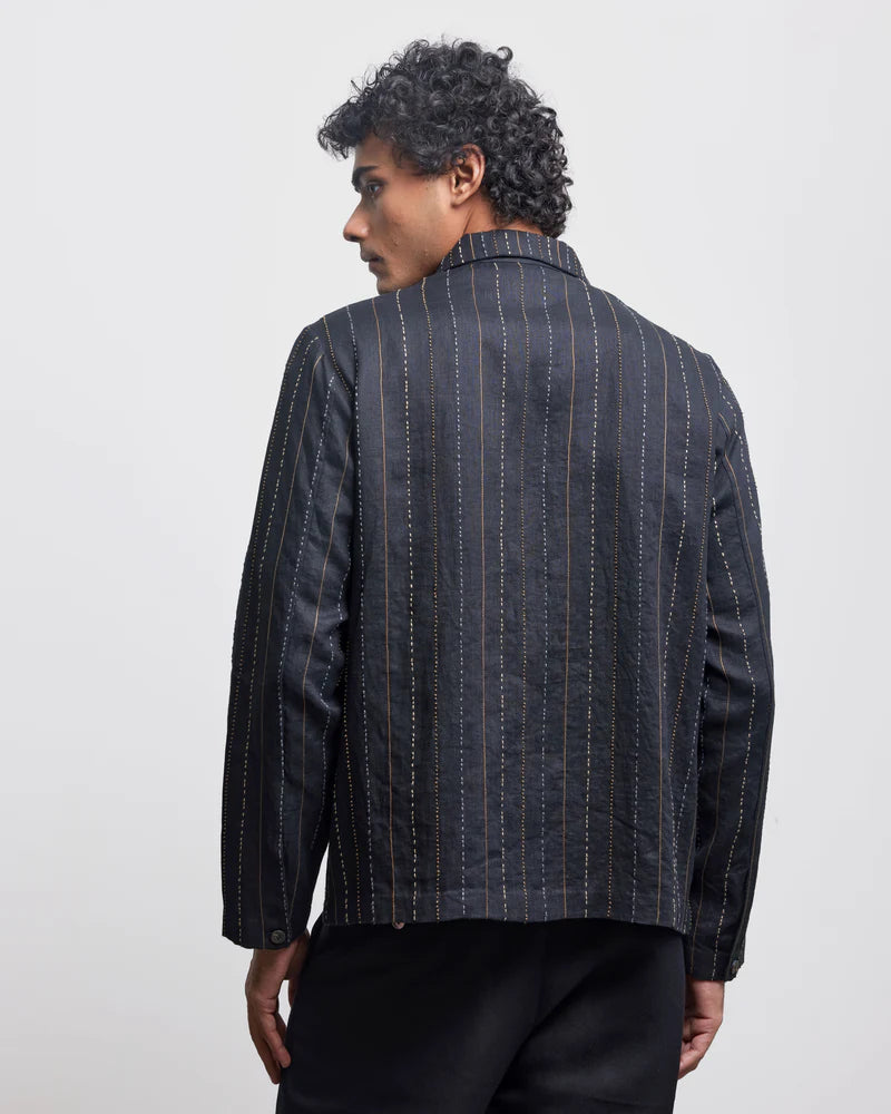 THREE LINE STITCH OVERSHIRT