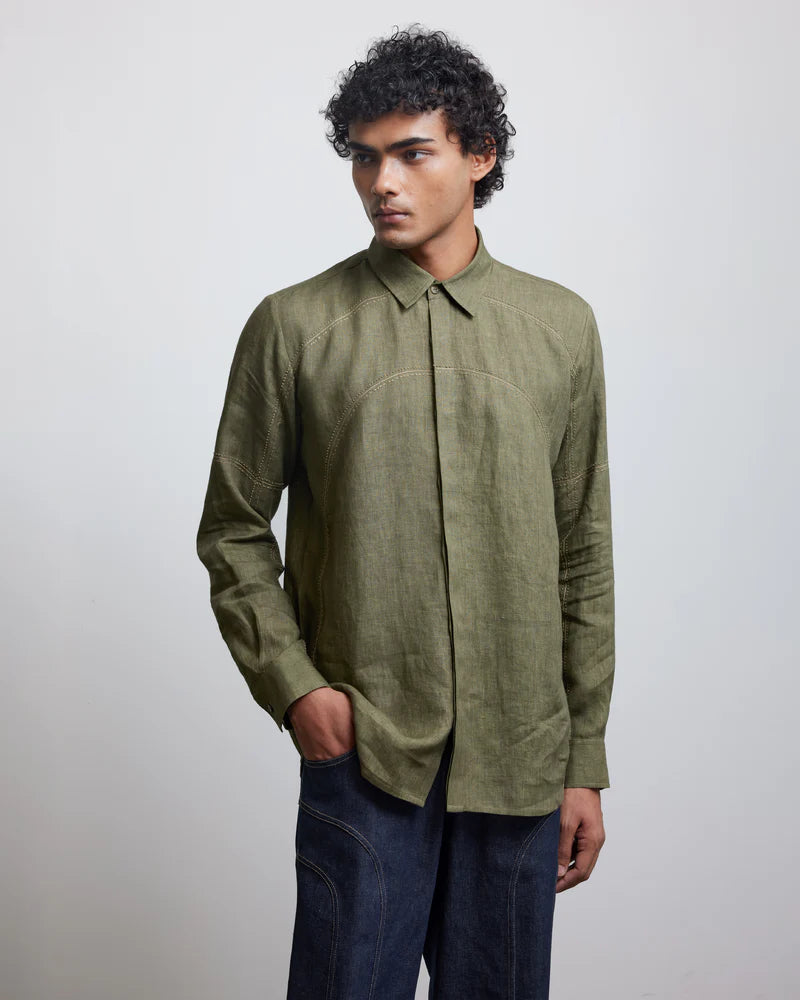 BAUHAUS THREE LINE STITCH SHIRT