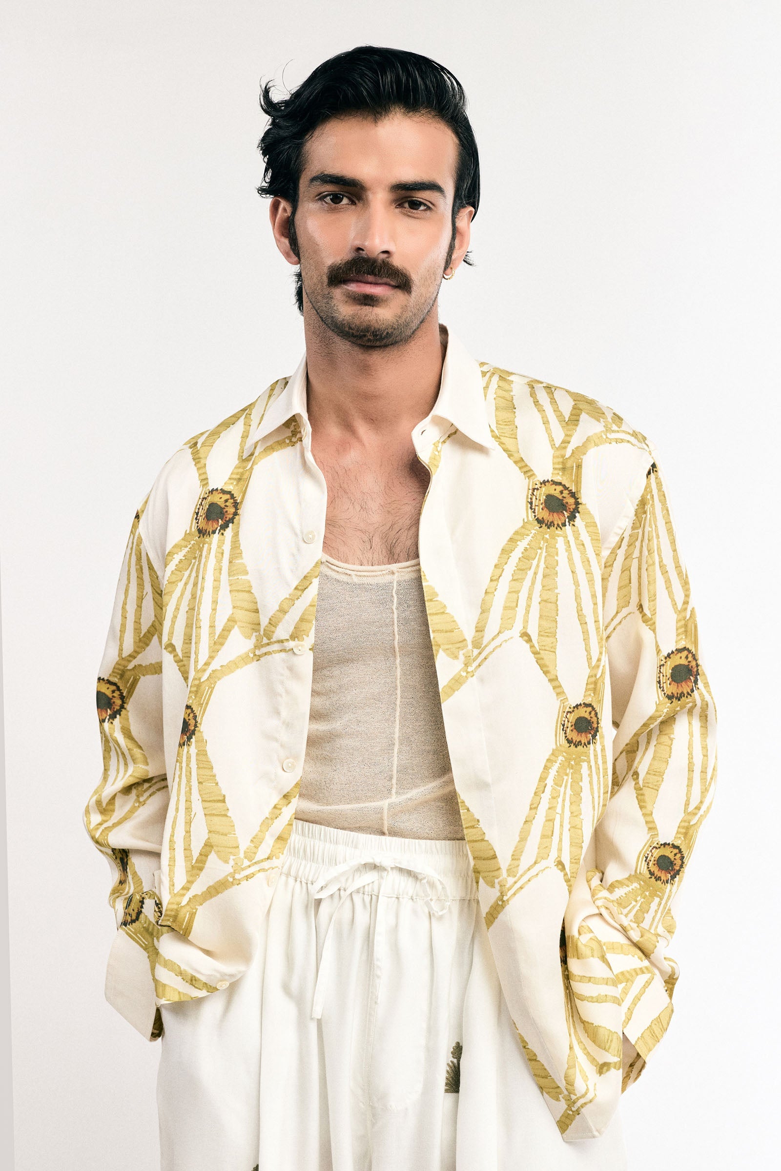 Yellow Turtle Flower Shirt
